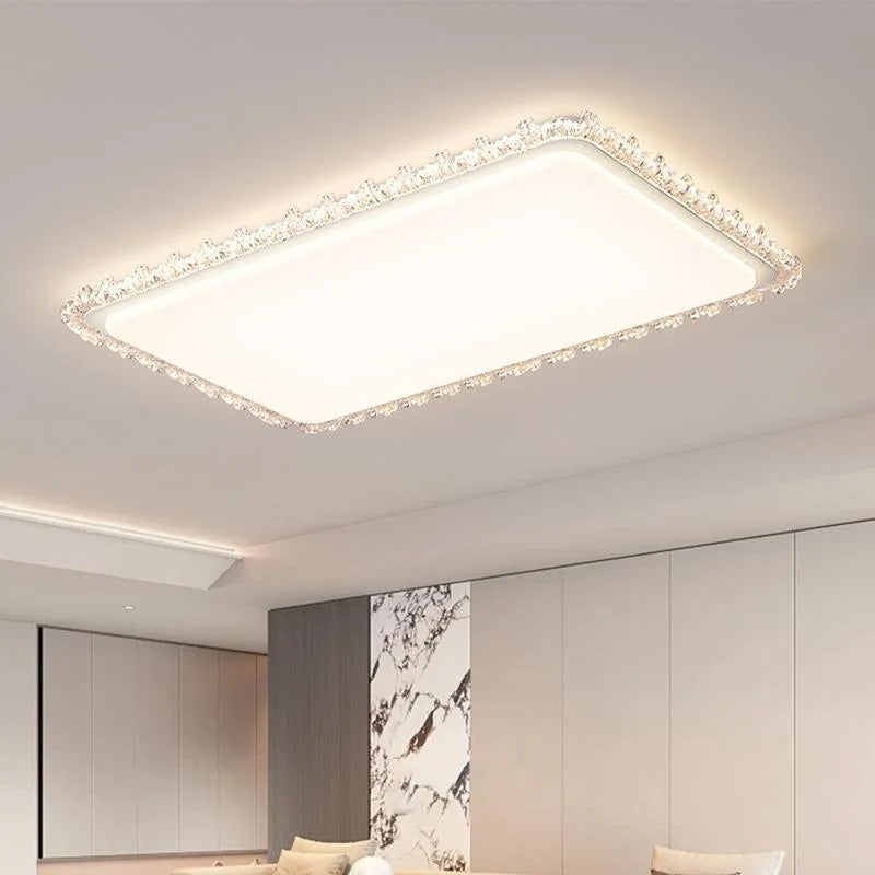 Ceiling Light | Crystal Frame & Energy-Efficient LED | 50 x 50 cm