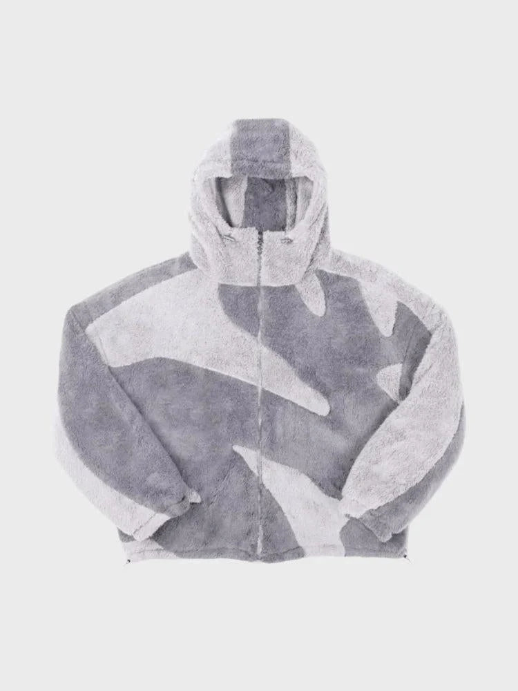 Men’s Jacket | Soft Textured Hooded Zip-Up | Adjustable Drawstring Hem