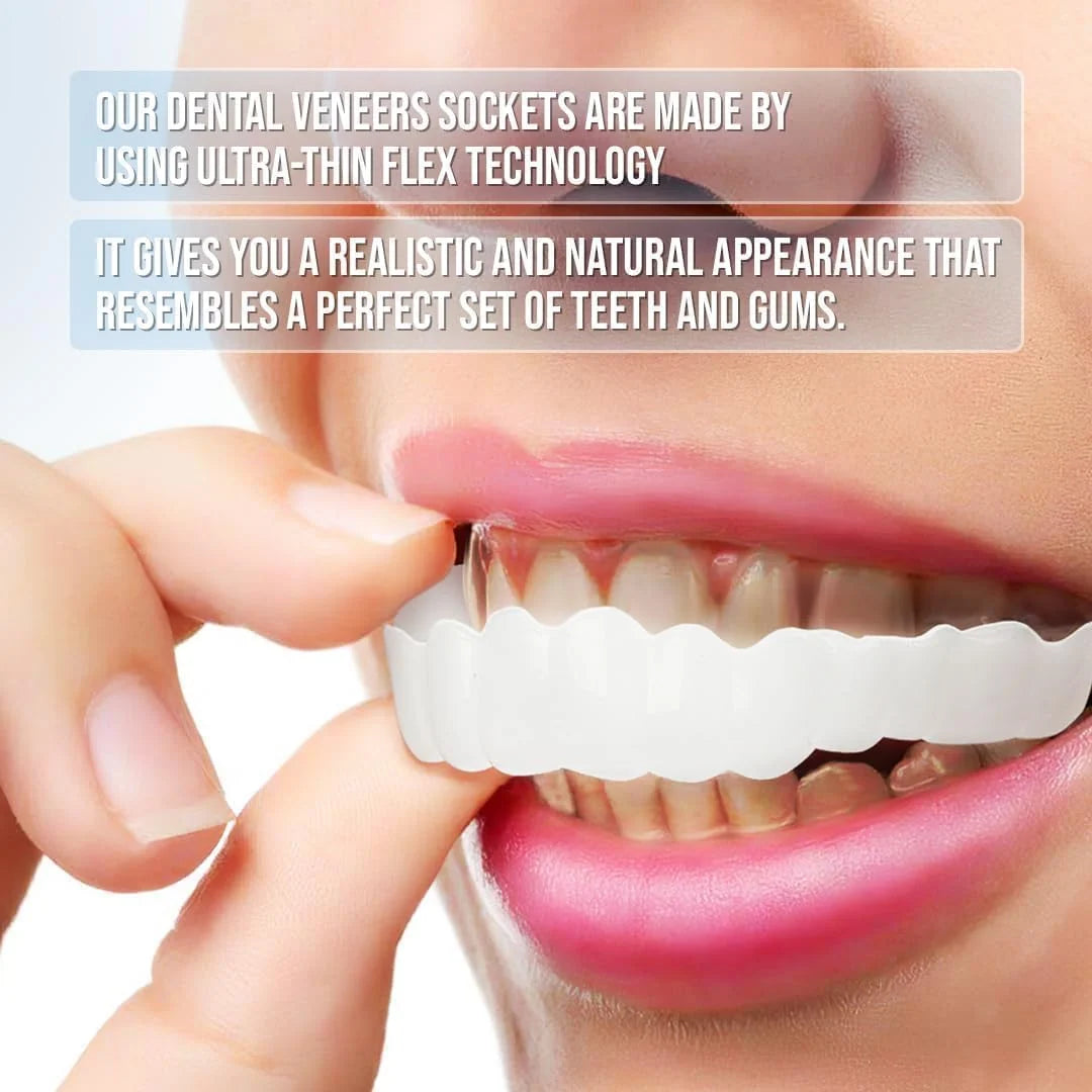 Clip-On Veneers | Instant Natural-Looking & Comfortable | Upper & Lower