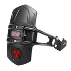 Rear Mudguard | CNC-Machined Bracket, Carbon-Fiber Look & Integrated Reflector | Multi-Model Fit