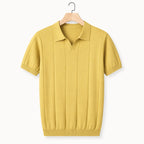 Men's Polo Shirt | Knitted Slim Fit & Ribbed Cotton