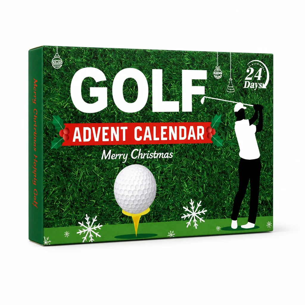 Golf Advent Calendar | Golf Accessories & Gift-Ready Box | 24 Doors
