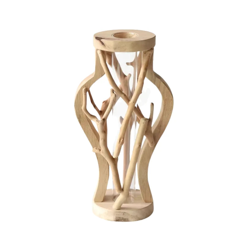 Vase | Bamboo & Wood Branch Design