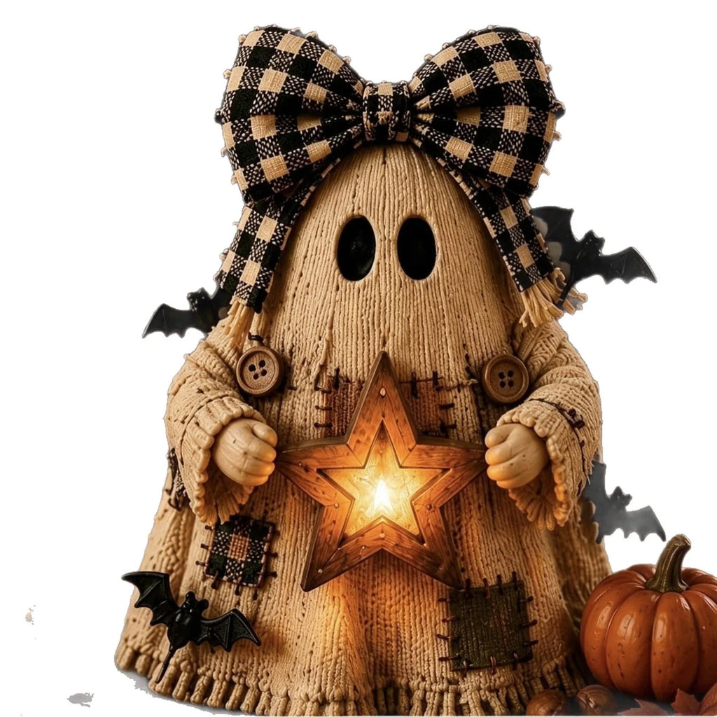 Pumpkin Scarecrow Decoration | Warm Lantern & Rustic Design | Halloween & Autumn Decor