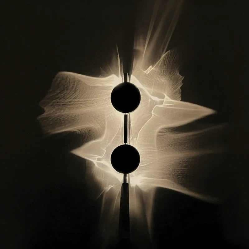 Wall Light | Adjustable Wave Projection & 180° Rotatable | Aluminum & Stainless Steel