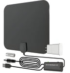 Indoor HDTV Antenna | Signal-Boosting & 300-Mile Range