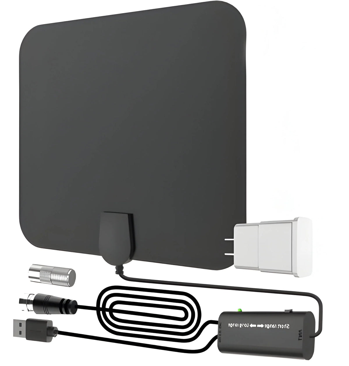 Indoor HDTV Antenna | Signal-Boosting & 300-Mile Range