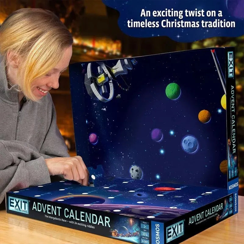 Escape Room Advent Calendar | Screen-Free Space Puzzle Game | 24 Days