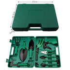 Garden Tool Set | Stainless Steel Heads & Ergonomic Handles | 10 Pieces