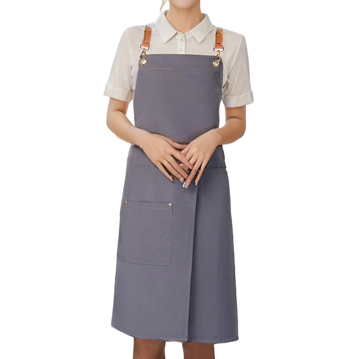 Apron | Waterproof Canvas & Split Skirt | Multiple Front Pockets