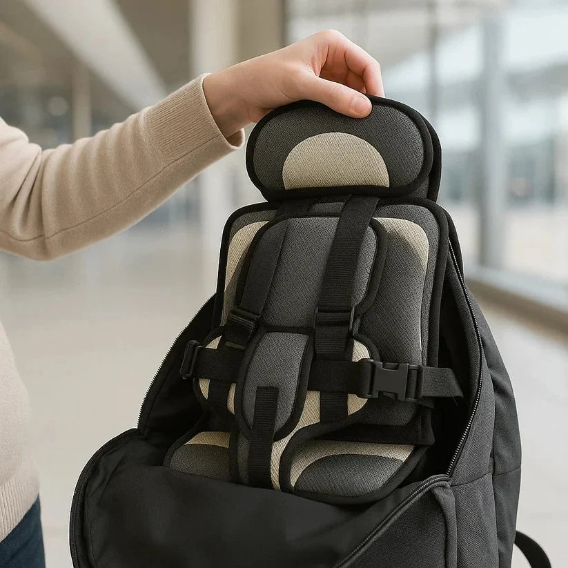 Child Travel Seat | Foldable & Ultra-Light 5-Point Safety Harness