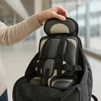 Child Travel Seat | Foldable & Ultra-Light 5-Point Safety Harness