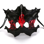 Half-Face Costume Mask | Sculpted Fangs & Adjustable Strap