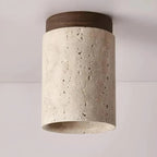 Ceiling Lamp | Wabi-Sabi Travertine & LED | Surface Mount
