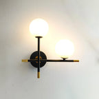 LED Wall Light | Round Glass Globe & Warm Illumination