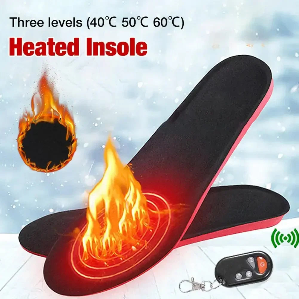 Heated Insoles | Rechargeable With Wireless Remote | 3 Heat Settings