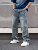 Men’s Jeans | Loose Fit & Wide Leg | Vintage Blue Wash