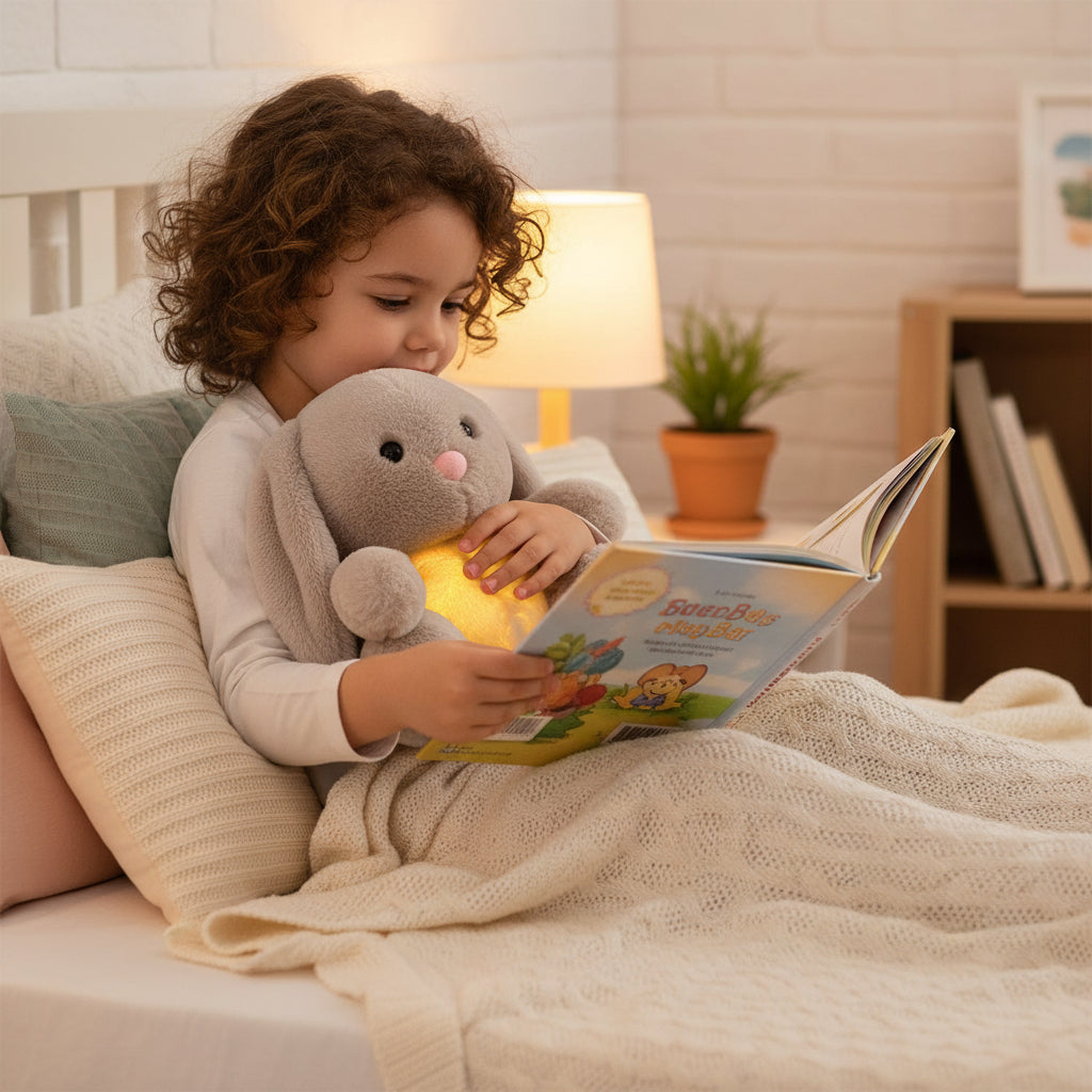 Plush Bunny | Calming Breathing Motion & Soft Plush | Set of 2