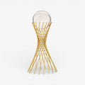 Decorative Statue | Sphere-Inspired Gold Metal