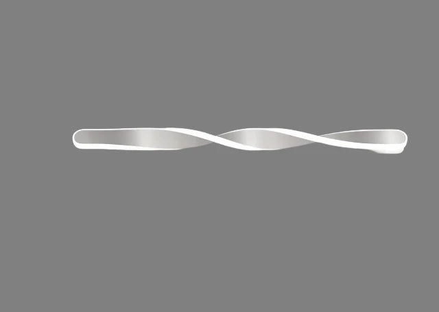LED Wall Lamp | Curved Modern Design & Dimmable Warm White | 40 x 12 x 8 cm