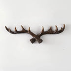 Wall-Mounted Coat Rack | Rustic Antler Design & Multiple Hooks