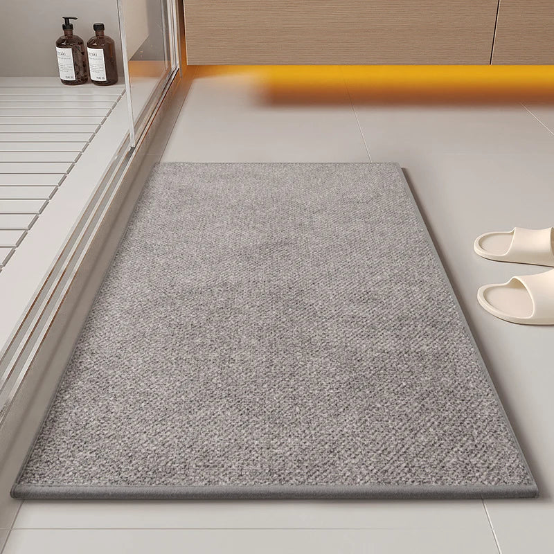 Bathroom Mat | Soft Textured & Non-Slip | Machine-Washable & Quick-Drying