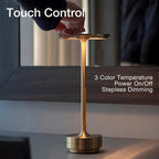 Table Lamp | Rechargeable Dimmable LED & Touch Control | IP66 Waterproof