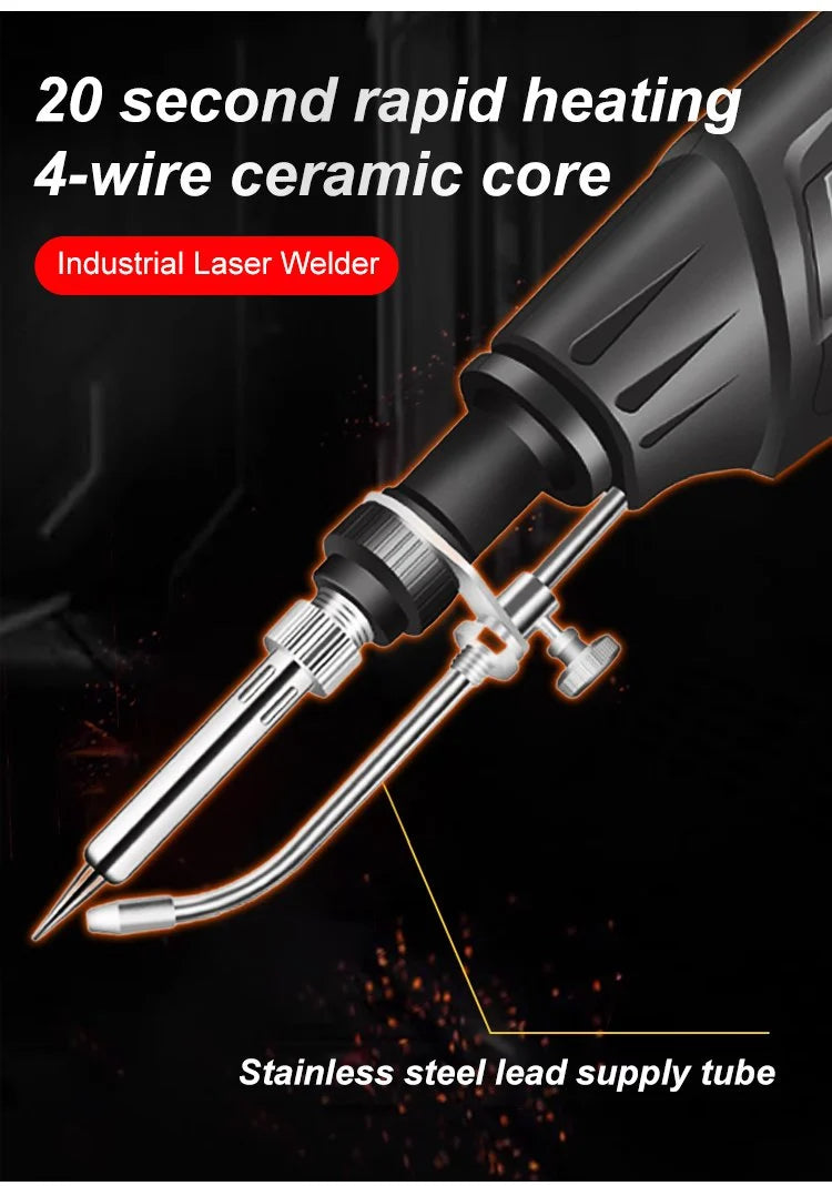 Soldering Gun | Fast-Heating Ceramic Core | 20-Second Warm-Up