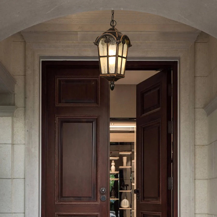 Outdoor Ceiling Pendant Light | Die-Cast Aluminum | IP55 Waterproof