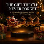 Christmas Decoration | Magnetic Levitation Sleigh & Warm Lighting | Four Reindeer