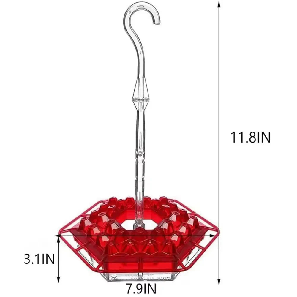 Hummingbird Feeder | Ant-Proof & UV-Resistant Polycarbonate | 30 Feeding Ports