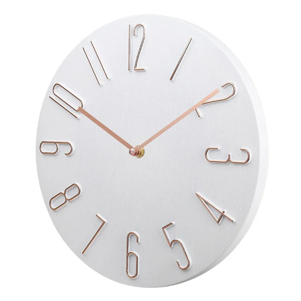 Wall Clock | Silent & Minimalist Battery-Operated | 20 cm