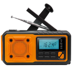 Emergency Radio | Solar & Hand Crank Powered | Weather Alerts & Phone Charging