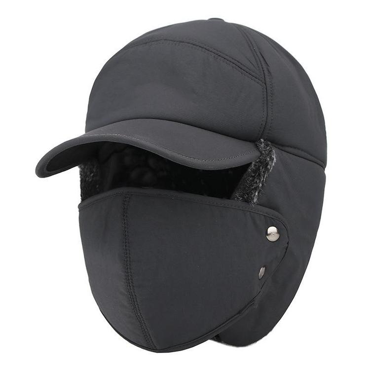 Winter Hat | Windproof & Breathable | Ear Flaps & Removable Face Mask