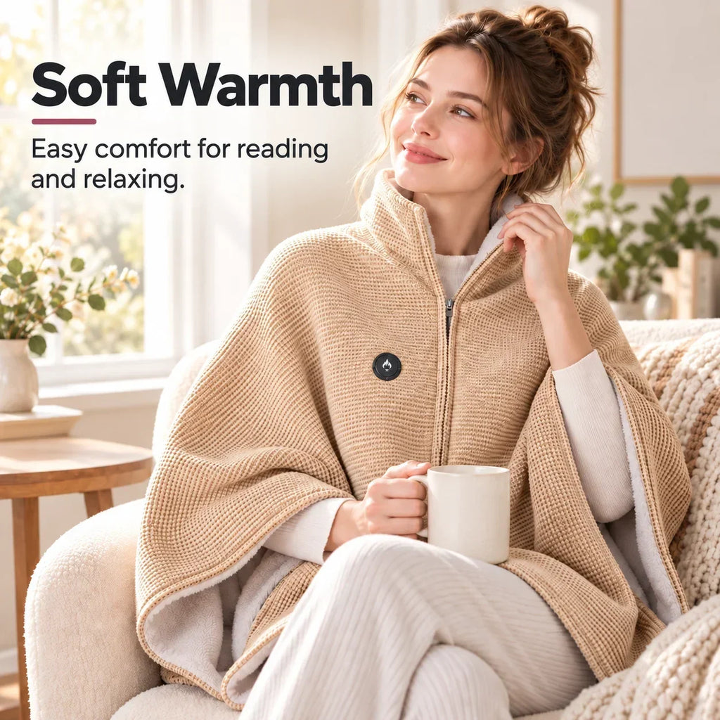 Wearable Heated Blanket | Active Heating & Hands-Free Design | 3 Heat Settings