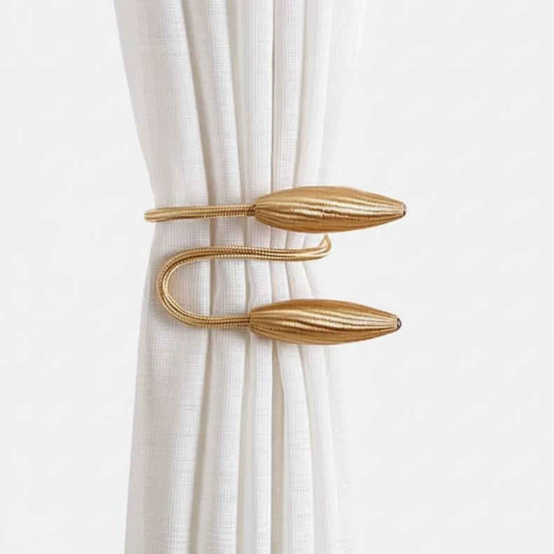 Curtain Tieback | Moldable Aluminum Core & Fabric-Friendly | 53 cm