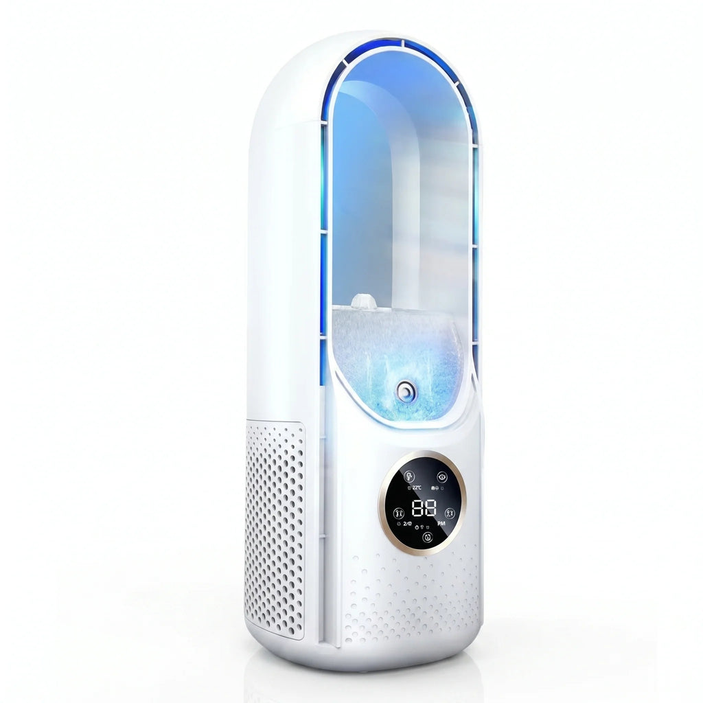 Portable Air Conditioner | Bladeless, USB-Powered & Ultra-Quiet | 100 ml Tank