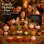 Advent Calendar | Soft Bao-Shaped Squishy Figures | 24-Day Christmas Countdown