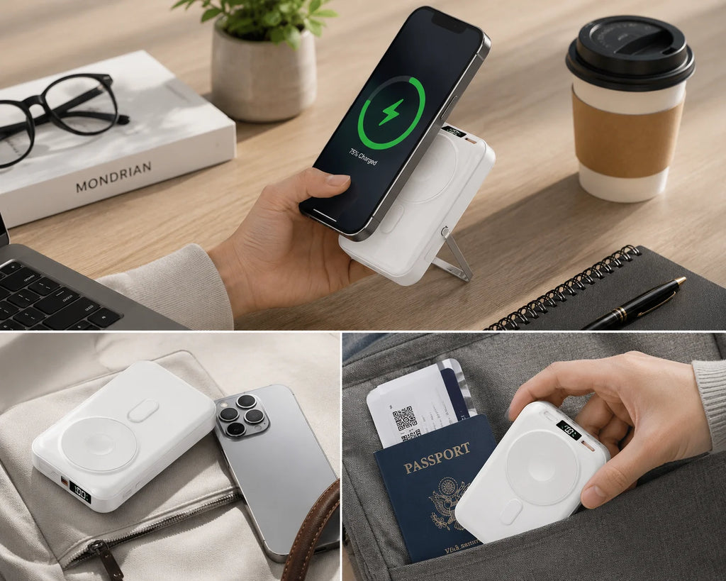 Power Bank | Fast Charging, Foldable Stand & LED Display