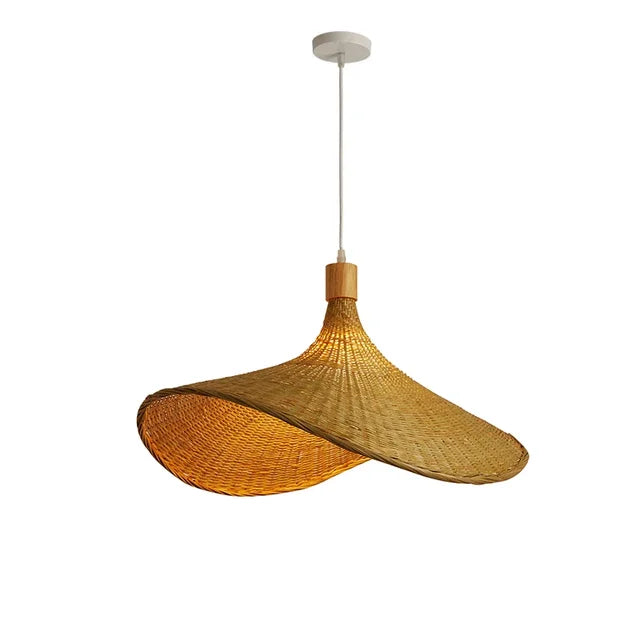 Pendant Lamp | Handwoven Bamboo Basket & Warm Ambient Light | Multiple Sizes