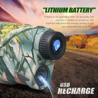 Hunting Rangefinder | 1000-Yard Precision & 6.5X Optics | USB-C Rechargeable