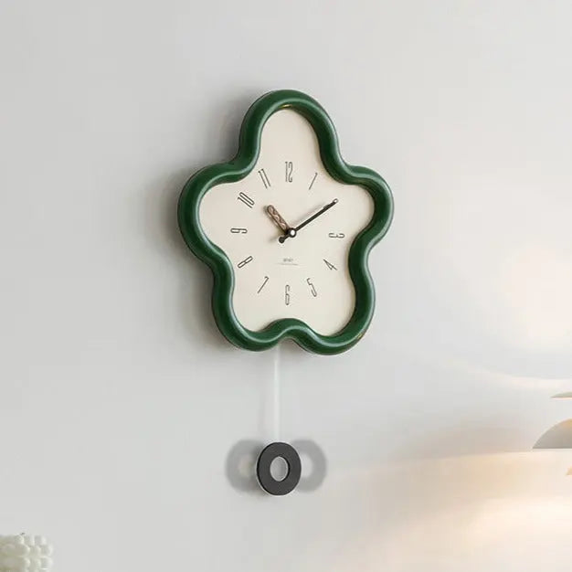 Wall Clock | 3D Floral & Silent Movement | Eco-Friendly MDF & Acrylic