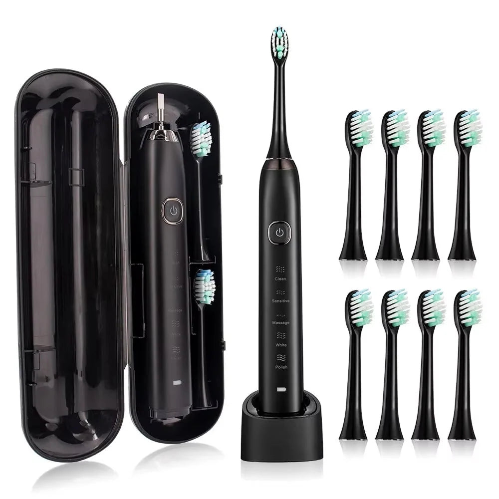 Electric Toothbrush | Sonic Cleaning & 5 Modes | 60-Day Battery
