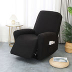 Recliner Cover | Stretch Fabric & Side Pocket | 4-Piece Set
