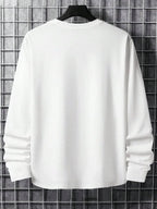 Men’s Long-Sleeve Shirt | Knitted Crew Neck | Regular Fit