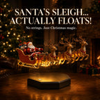 Christmas Decoration | Magnetic Levitation & Warm Lighting | Sleigh With 4 Reindeer