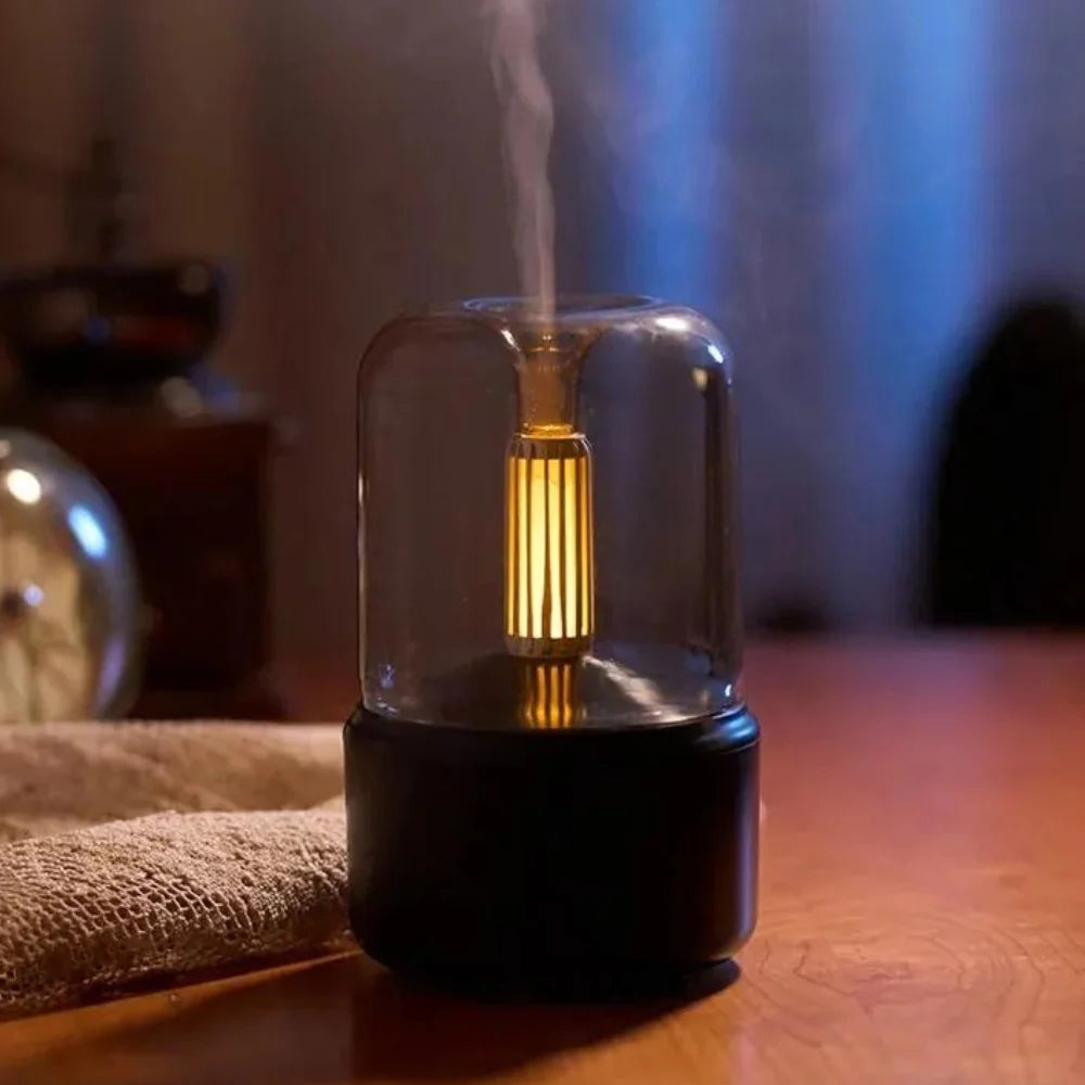 Mini Aroma Diffuser | USB-C Powered Quiet Night Light | 120 ml