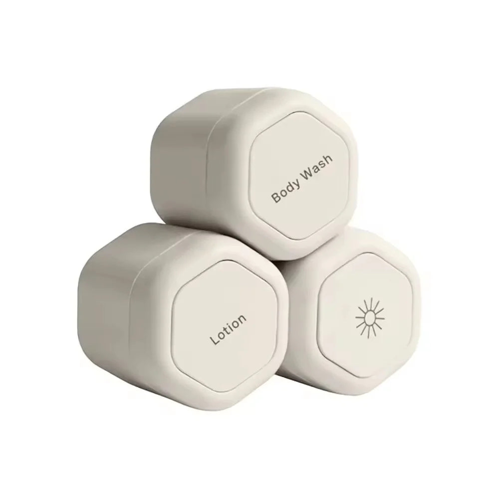 Travel Toiletry Jars | Leakproof Stackable Silicone