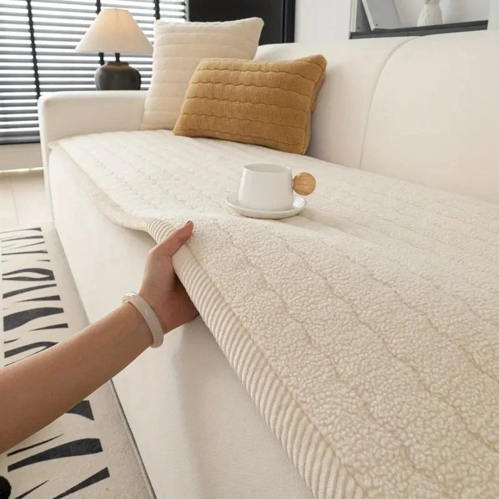 Sofa Cover | Soft Plush & Non-Slip | Machine Washable