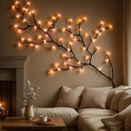 LED String Lights | Warm White & Soft Pink | USB-Powered | 72 LEDs, 1.6 m